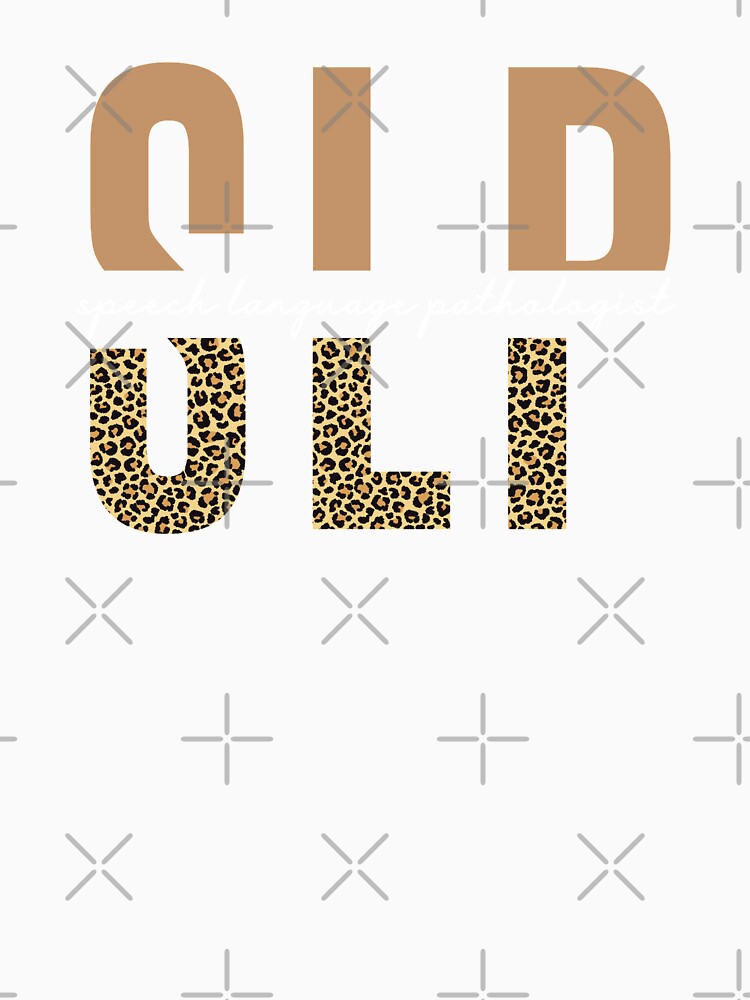 SLP Speech language pathologist Cheetah typography | Speech language Pathology | Speech pathologist gifts by Violet Treasures
