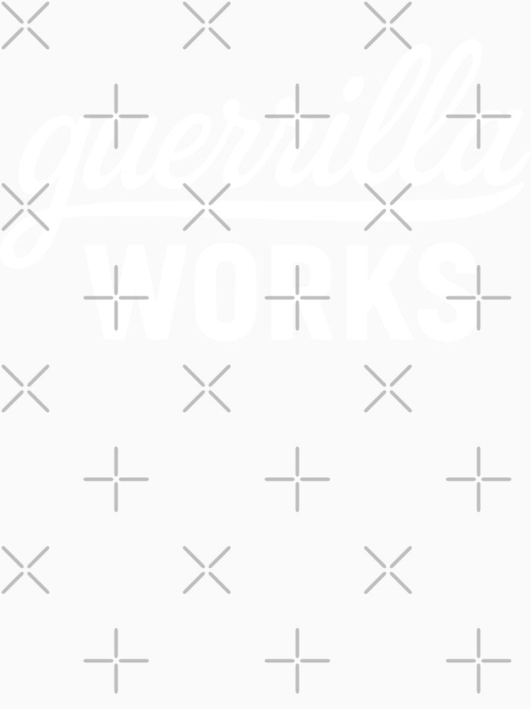 Guerrilla Works Brand White Wordmark by GuerrillaWorks