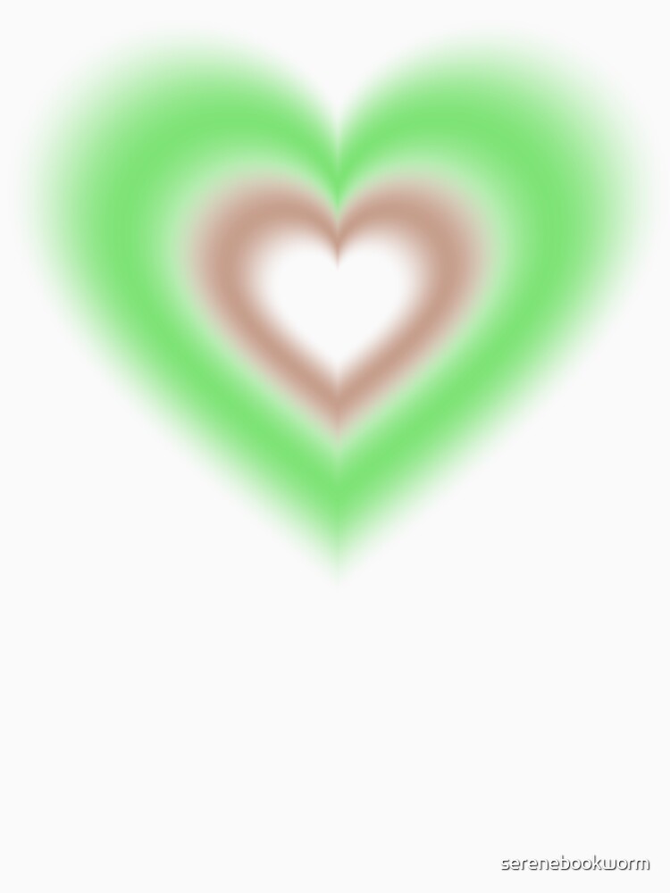 Green and gray orange blurry hearts (cinnamon and matcha) by serenebookworm