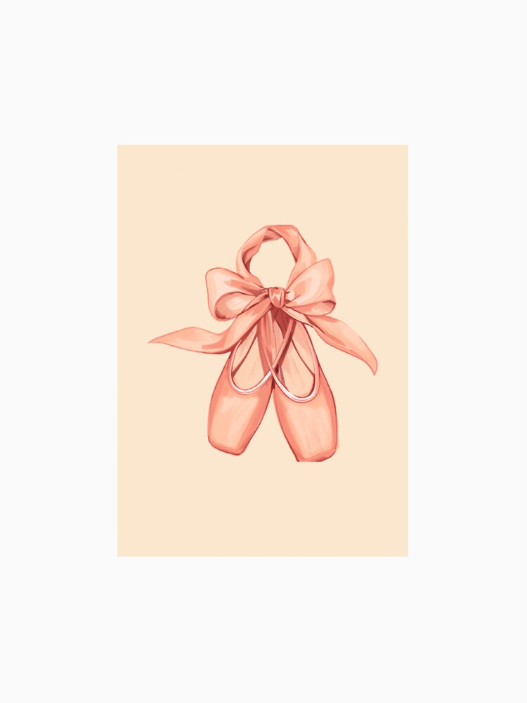 Pure Balletcore Vibe - Minimalist Decorative Poster by SatinPosterCo