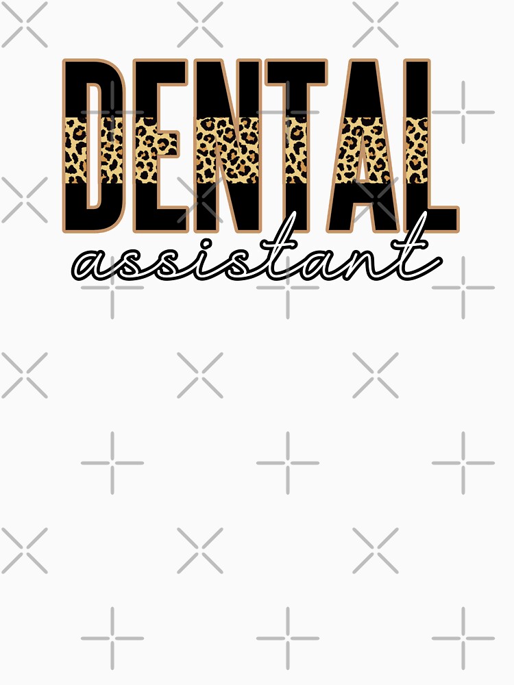 Dental Assistant Cheetah print | RDA Registered Dental Assistant Leopard typography by Violet Treasures
