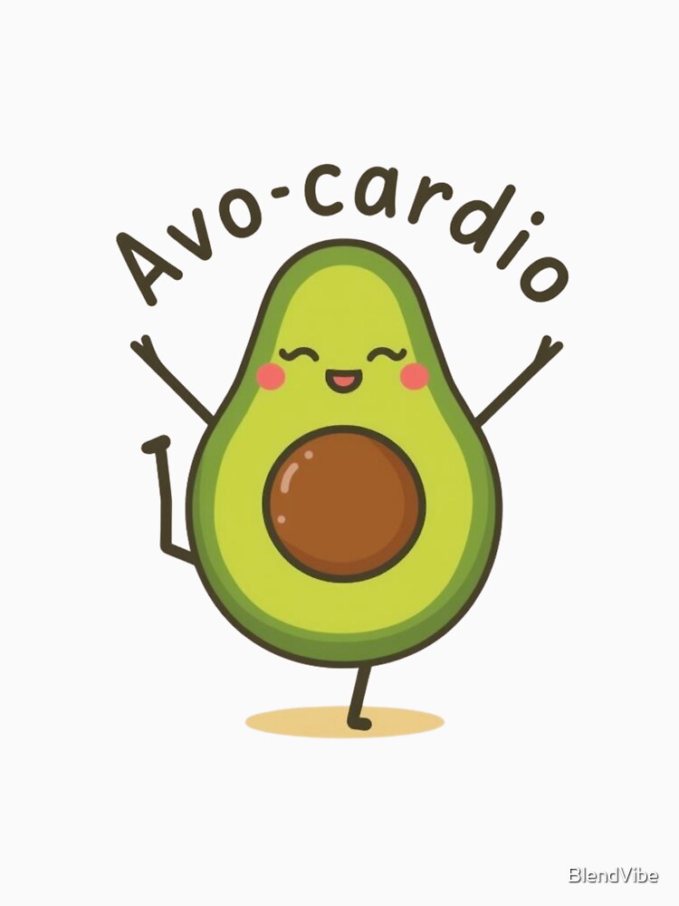 Avo-Cardio Funny Avocado Pun Design | Cute Food Humor by BlendVibe