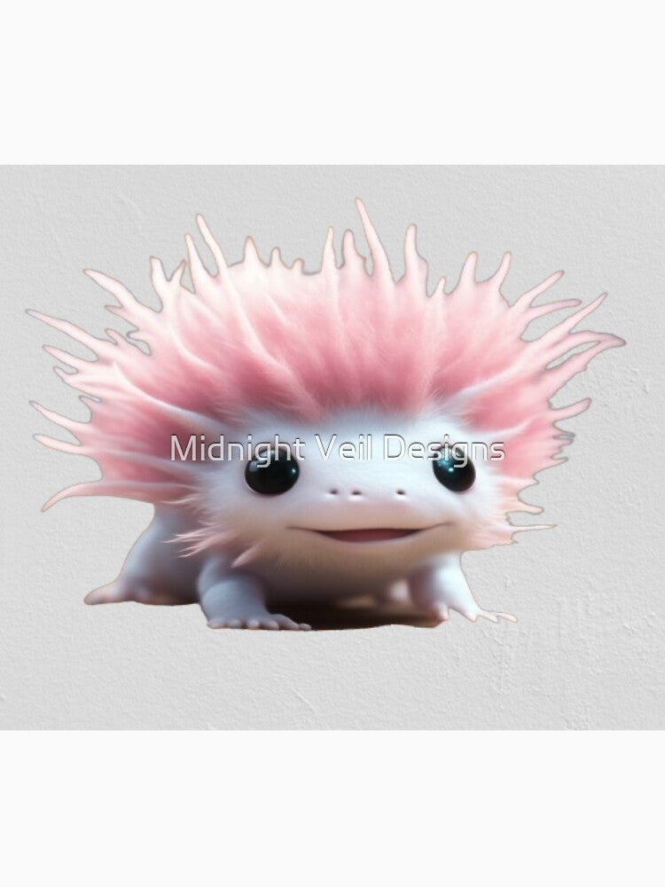 A Cute Axolotl (Background 12) by Midnight Veil Designs