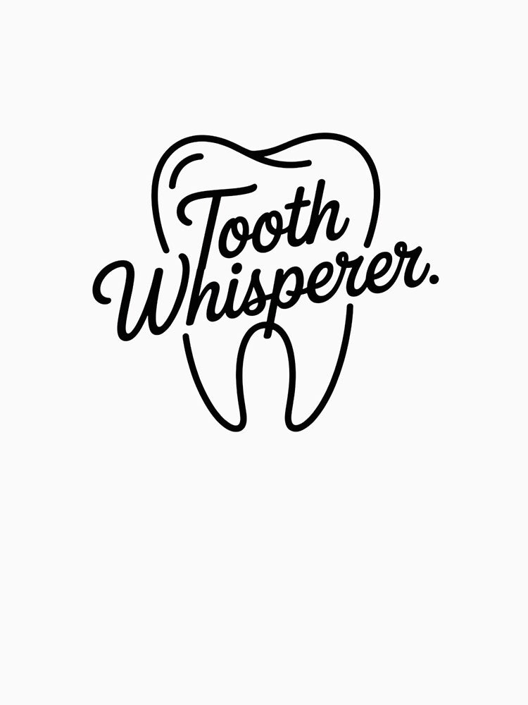 Tooth Whisperer – Minimalist Dental Hygienist Line Art by Skillform Studio