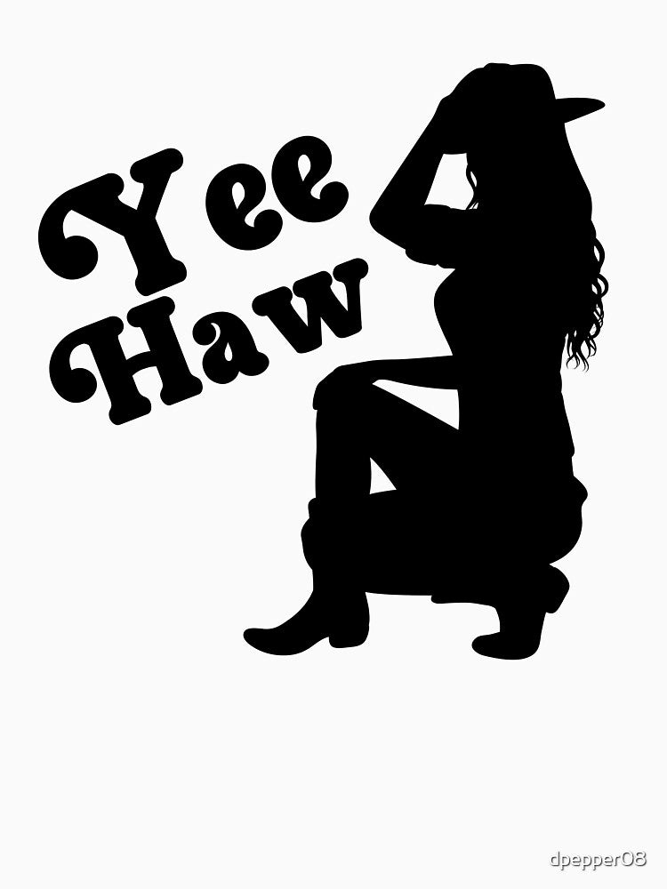 Cowgirl, Retro, Groovy, Yee Haw, by 2Duckies
