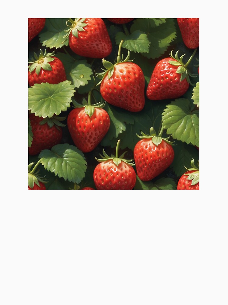 Strawberry Pattern – Juicy Summer Vibes by Vikart Studio