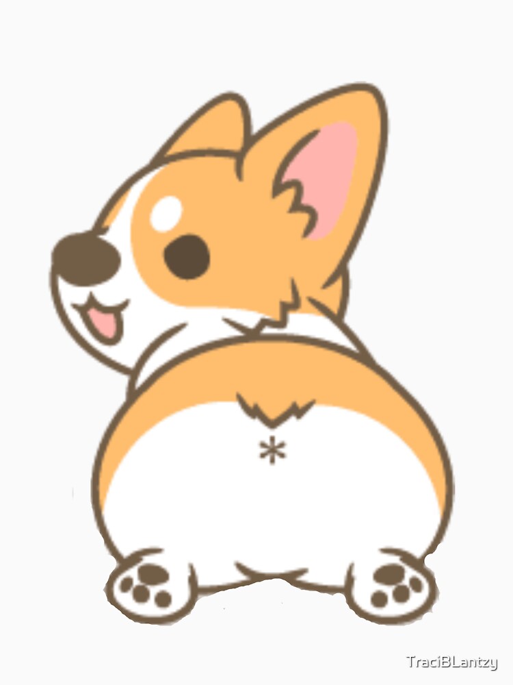 corgi butt sticker by TraciBLantzy