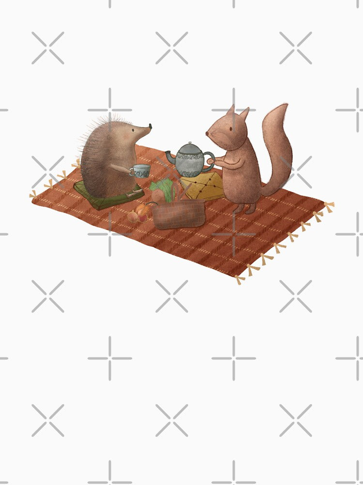 Hedgehog and Squirrel Have a Picnic by Pixel & Petal Co.