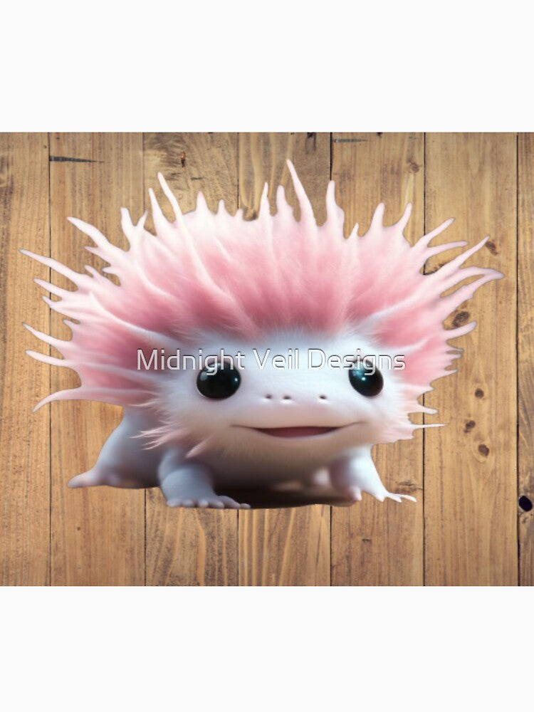A Cute Axolotl (Background 14) by Midnight Veil Designs