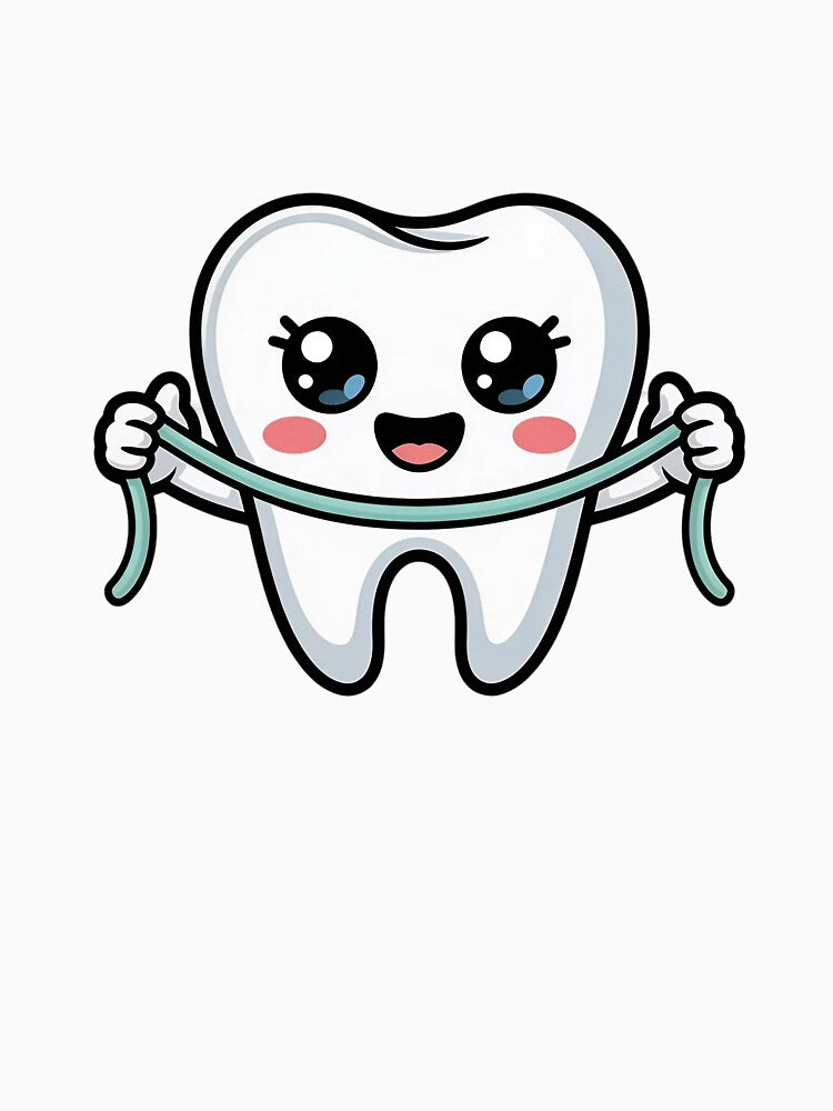 Floss Boss – Cute Kawaii Tooth Hygienist Design by Skillform Studio
