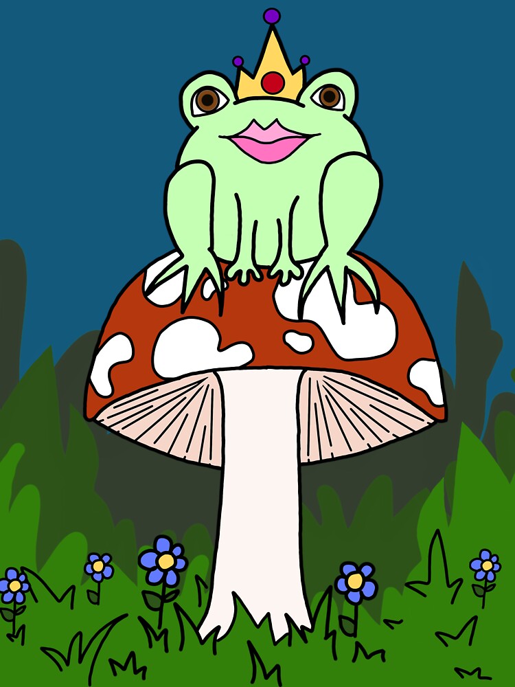 Princess Frog on Toadstool Throne by TheLemonSloth