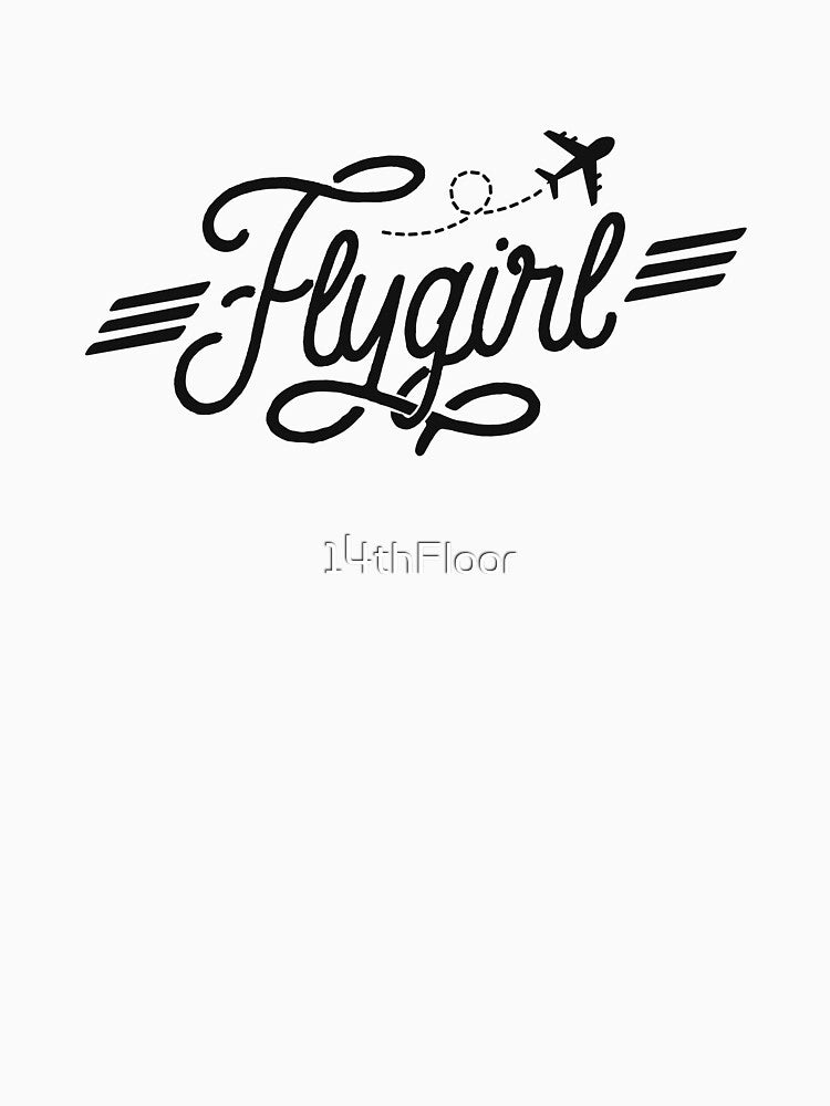 Flygirl Vintage Aviation Shirt Pilot Gift Flight Attendant by 14thFloor