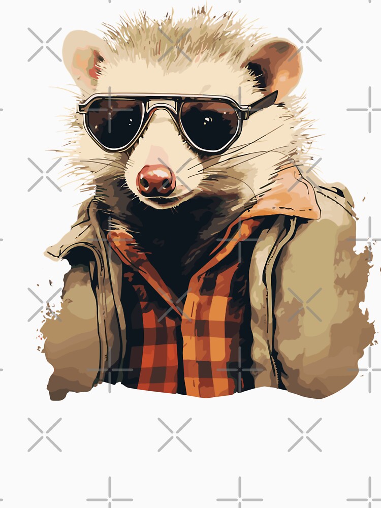 Funny Opossum Possum Trash Sunglasses Vintage by WildPalette-Art