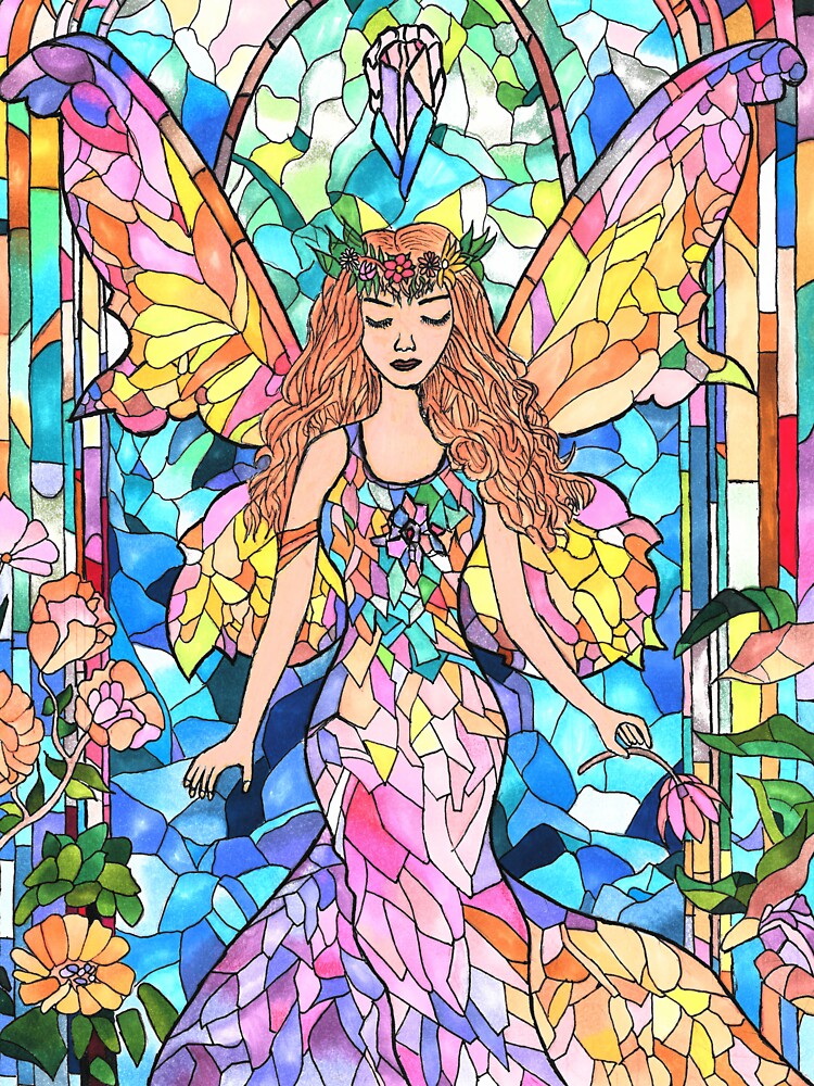 Wings of Stained Light by tarek-artworks