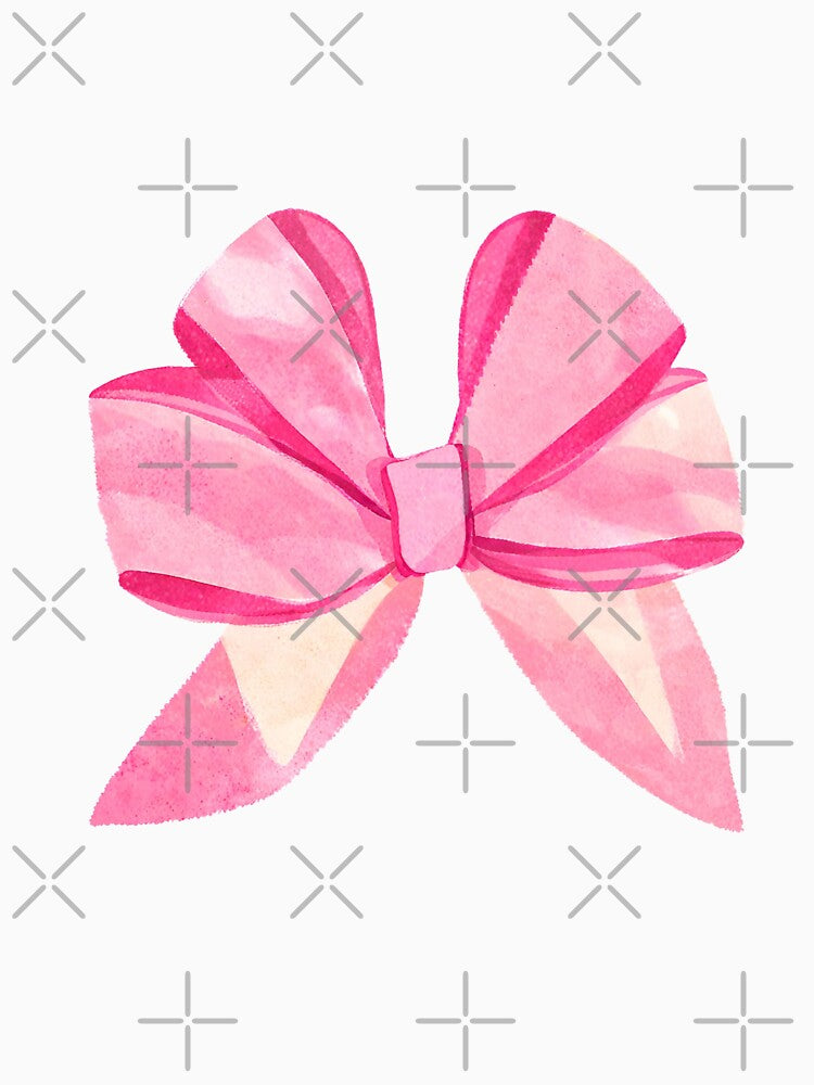 Pink Ribbon Bow by violetxm