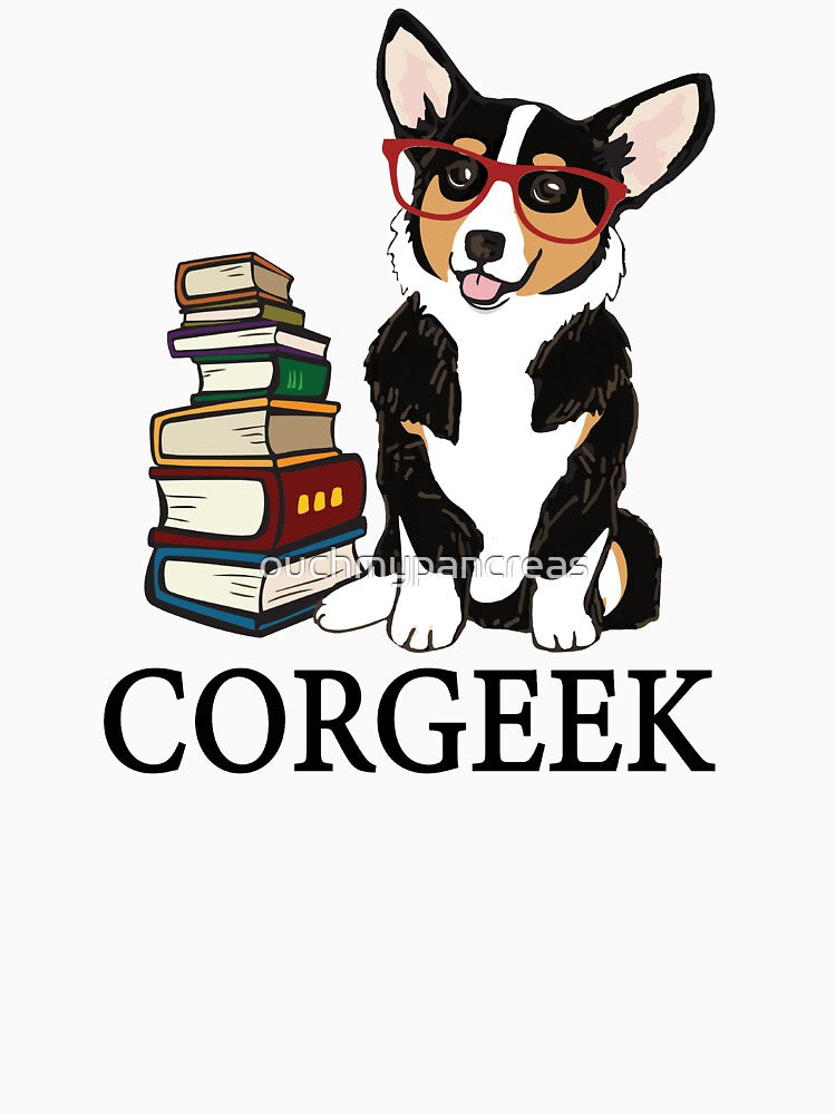 Corgi for book lovers, book nerds, readers, or english teachers by ouchmypancreas