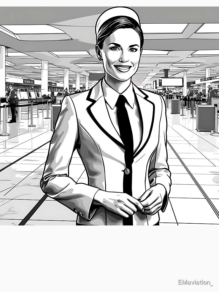 Female Cabin Crew at the airport by EMaviation_