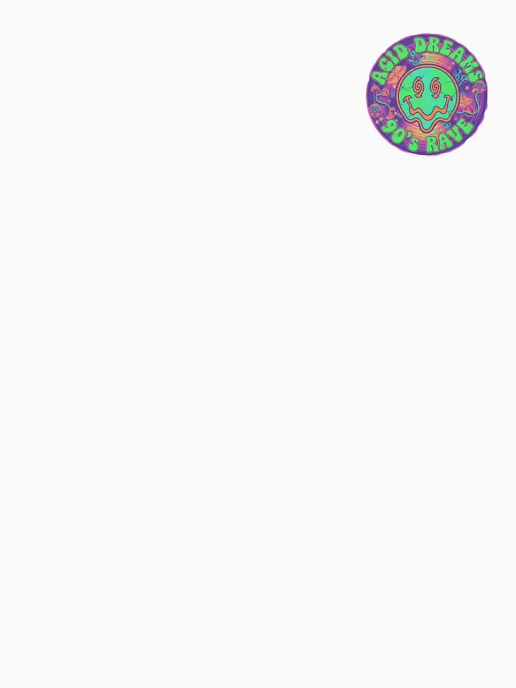 Acid Dreams 90s Rave - Retro Psychedelic Techno Smiley Face Art by TSE DESIGN