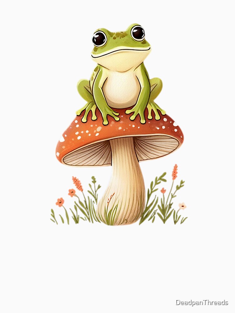 Cute Frog Mushroom Throne by DeadpanThreads