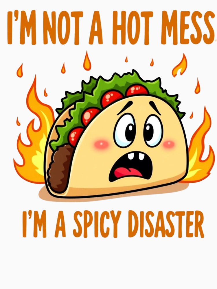 I’m Not a Hot Mess, I’m a Spicy Disaster Design by PriyaMagic