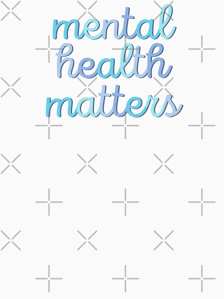 Mental Health Matters Pretty Blue by neesheew