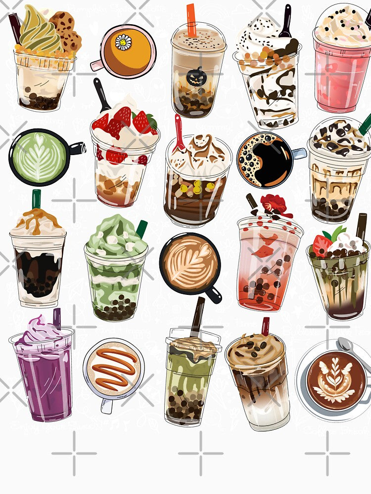 Coffee, BoBa Milk Tea by Everpop