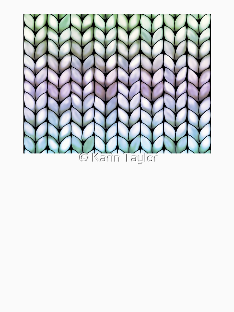 Chunky Lavender Forest Faux Knit by Karin Taylor