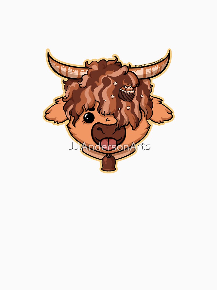 Dulce De Leche Highland Cow by ElderflowerArtist