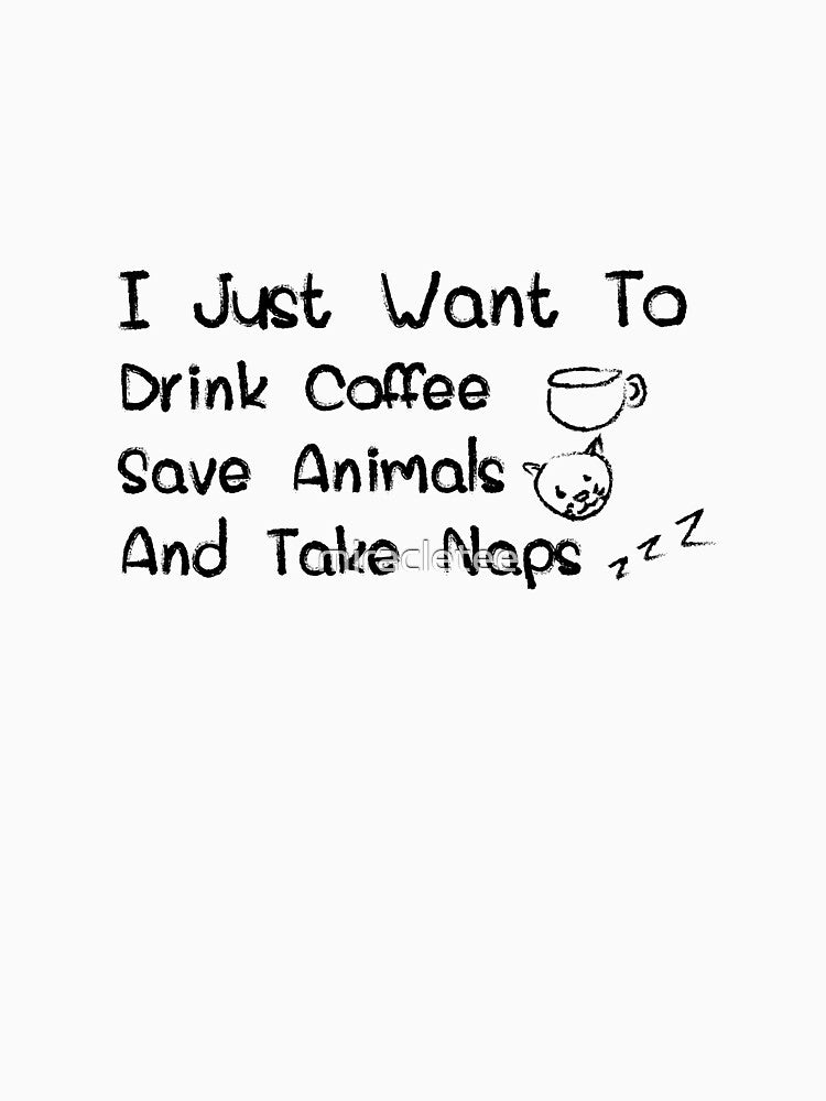 Anima Coffee Nap Lover Veterinarians Funny Gif by miracletee