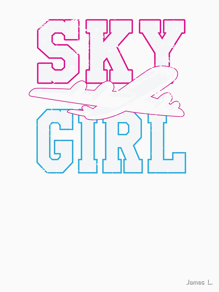 Sky Girl Flight Attendant Stewardess Pilot Travel Aviation by James  L.