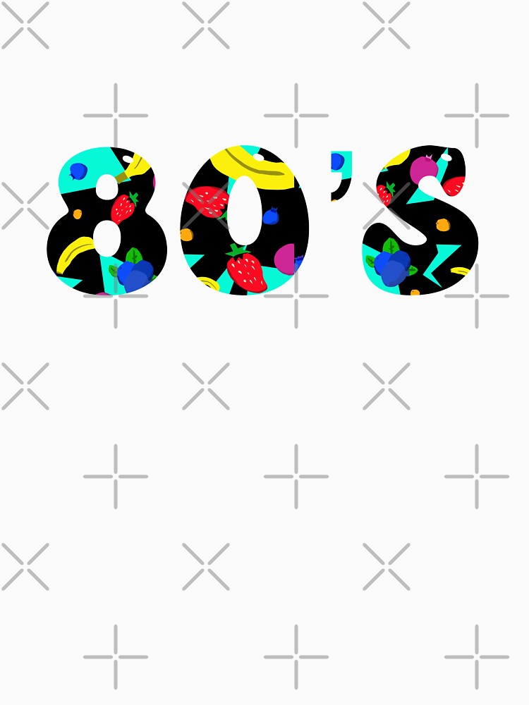 Cute colorful 80s retro fruit pattern by MadeByStorm