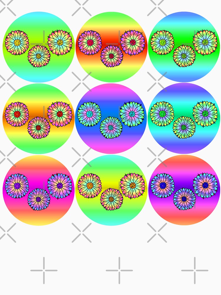 Daisies in Rainbow by cosmicesoteric