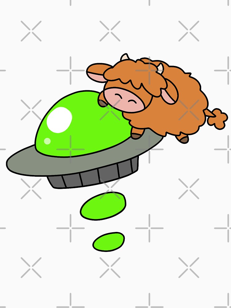 UFO Highland Cow by SaradaBoru