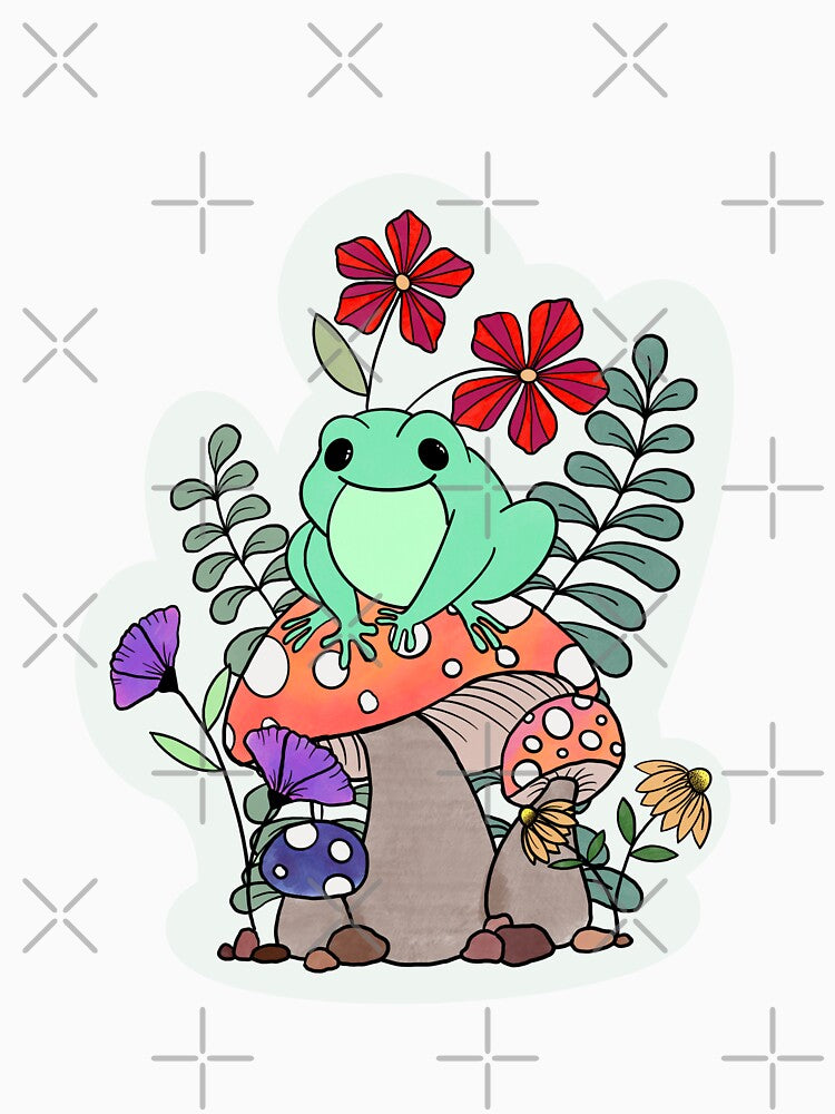 Frog on a Mushroom?? by dev-designs93