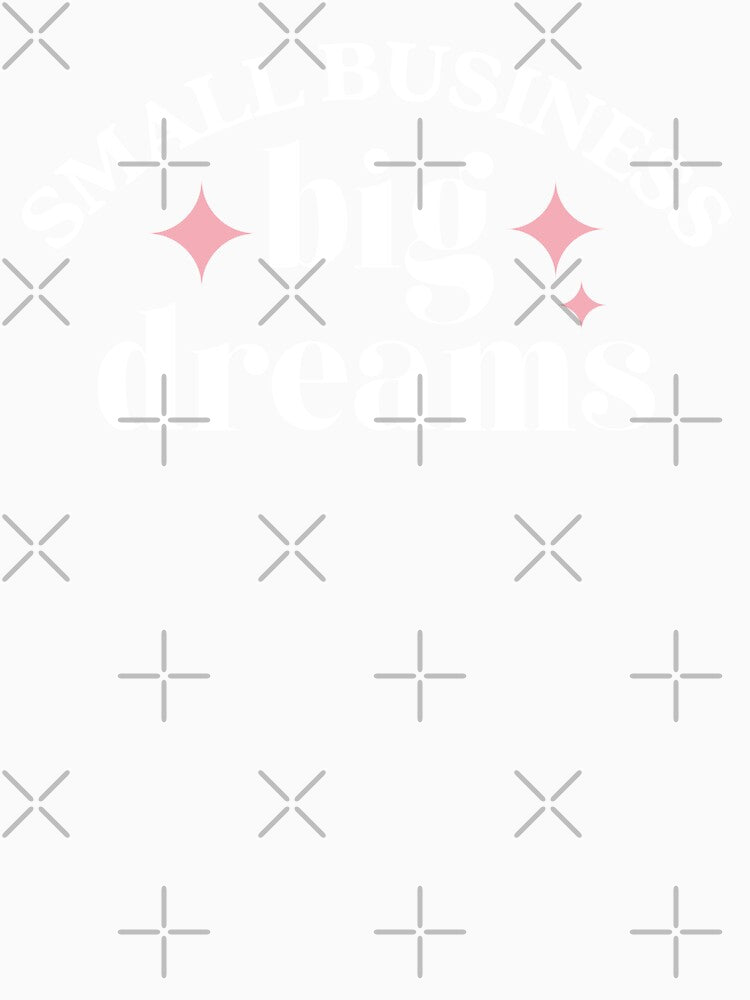 Small business big dreams | white and pink by LazyCho