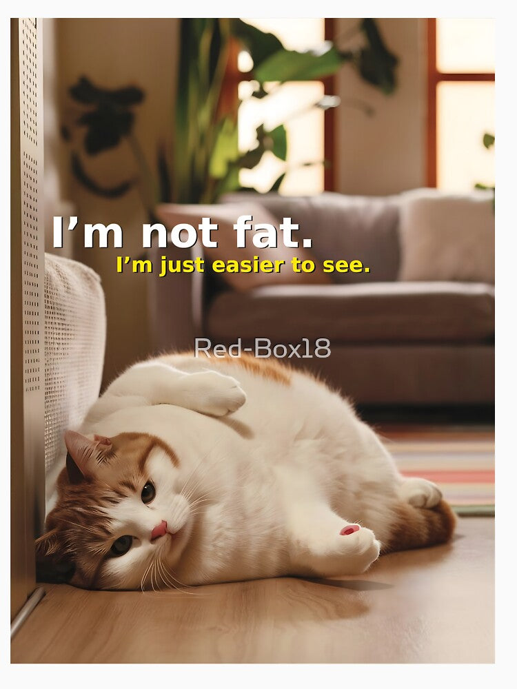 I'm not fat. I'm just easier to see. {CAT V4} by Red-Box18
