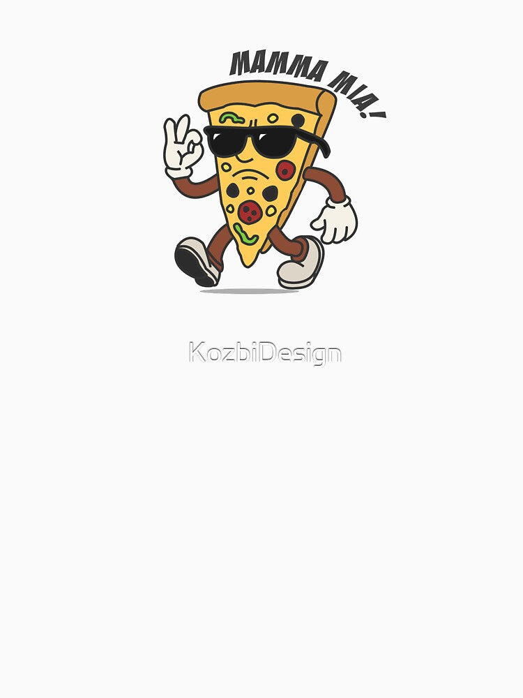 Retro Pizza Mascot Character by KozbiDesign