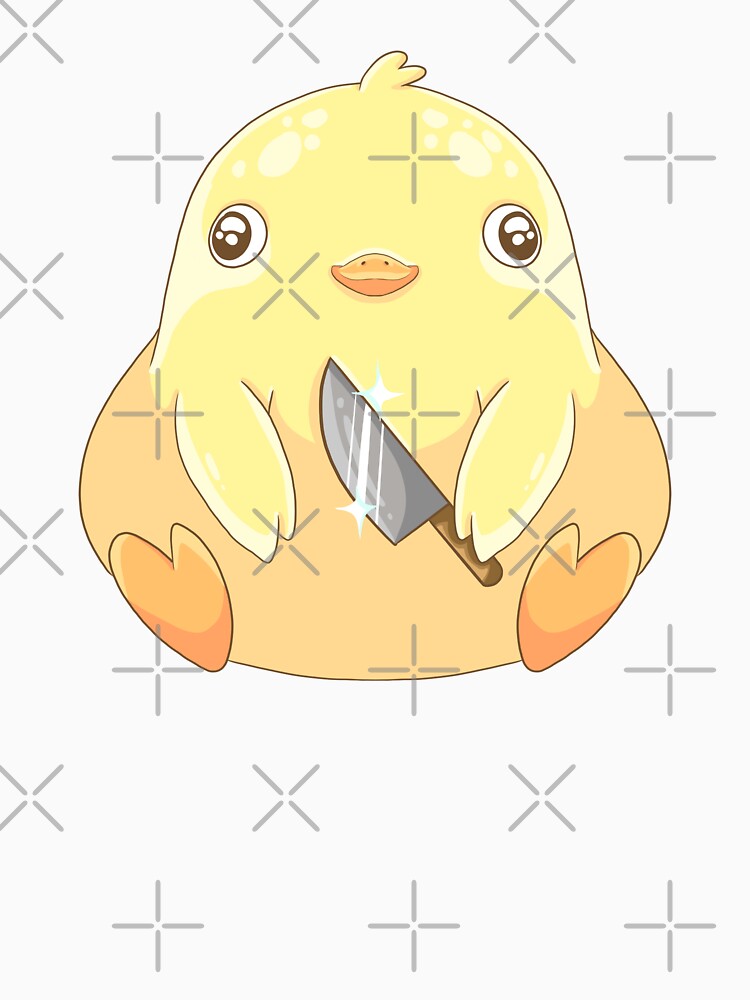 Chubby Duck with Knife by Art_with_Honesty