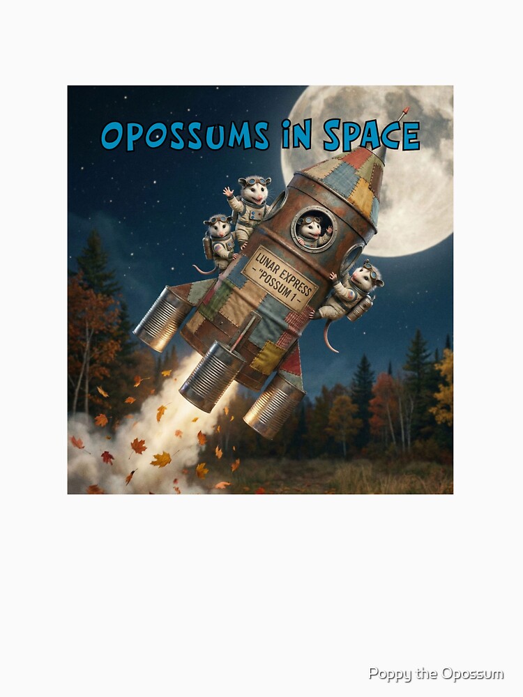 Opossums in Space by Poppy the Opossum