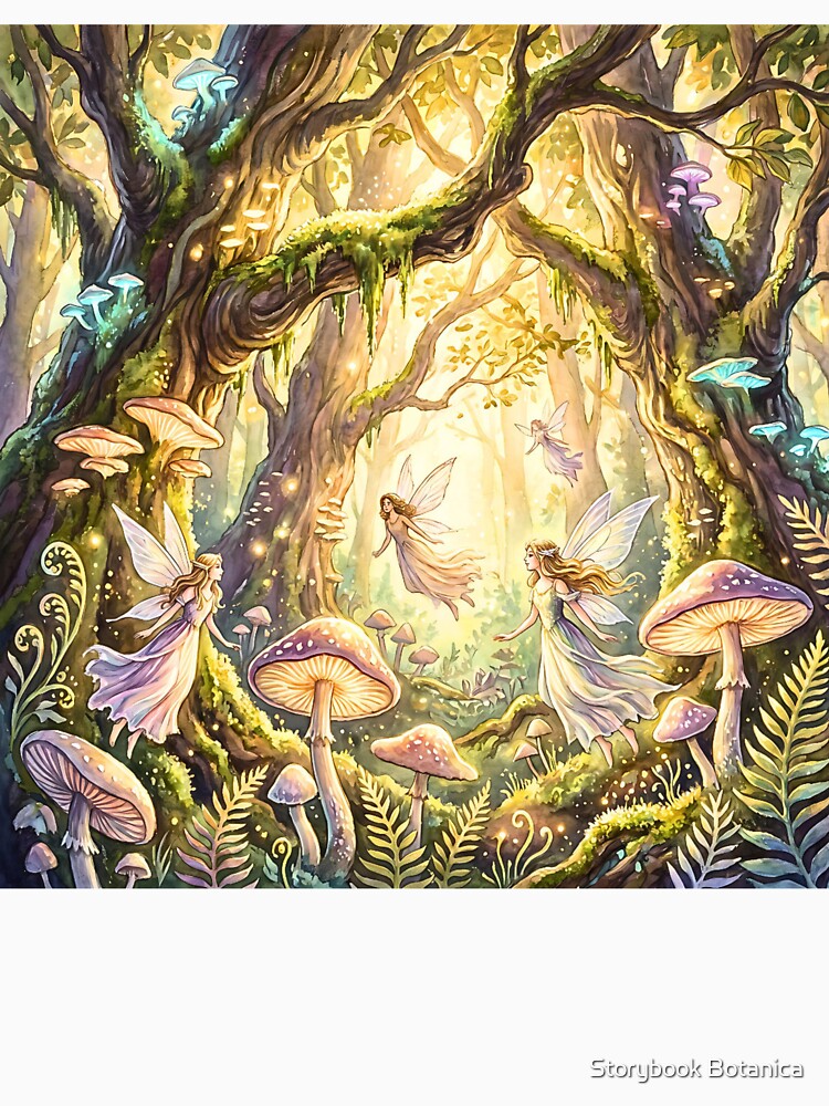 Magical Fairy Mushroom Forest Dreams by Storybook Botanica