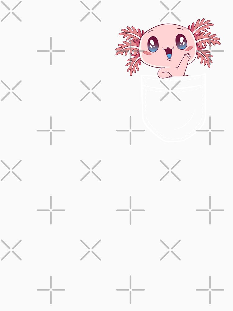 Kawaii Axolotl in Pocket Funny Axolotl Lover Cute Axolotl by lanynx design