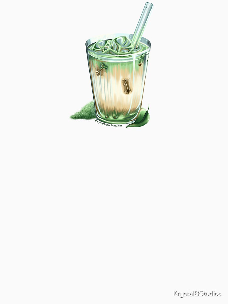 Iced Vanilla Matcha Latte by KrystalBStudios