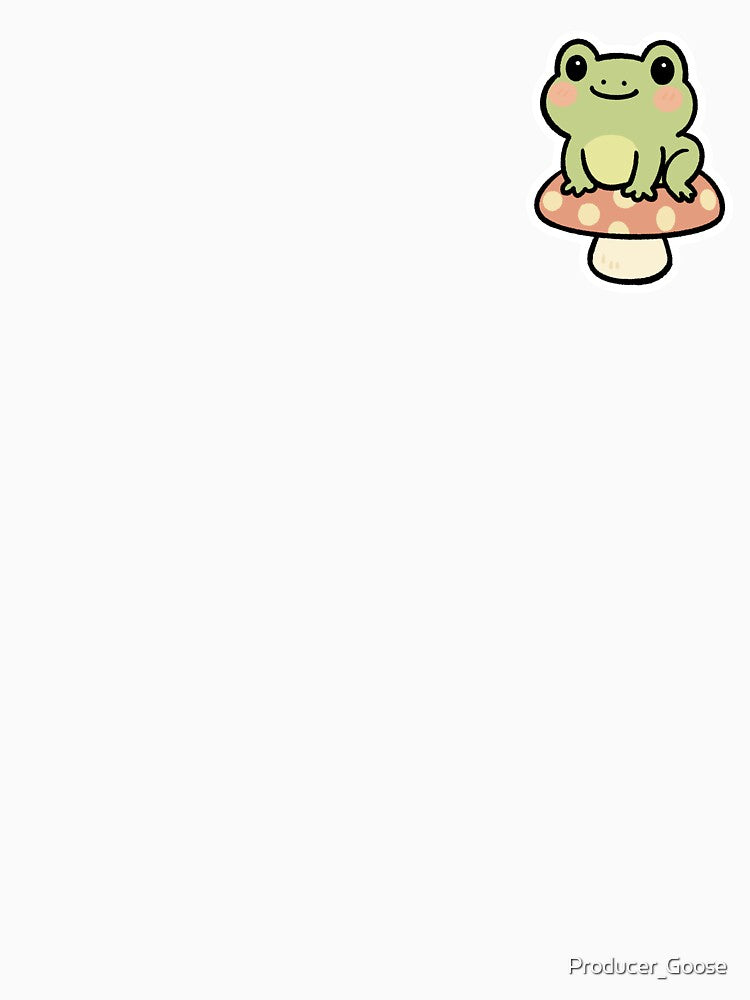 Frog on mushroom by Producer_Goose