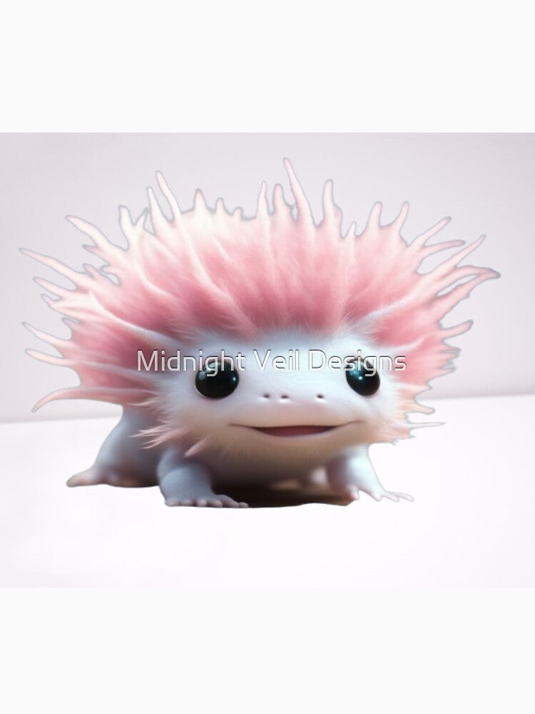 A cute Axolotl (Background 6) by Midnight Veil Designs