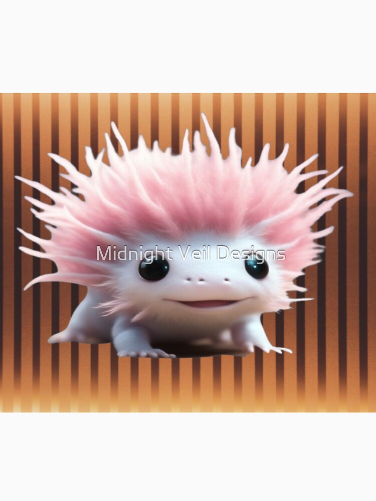 A Cute Axolotl (Background 9) by Midnight Veil Designs