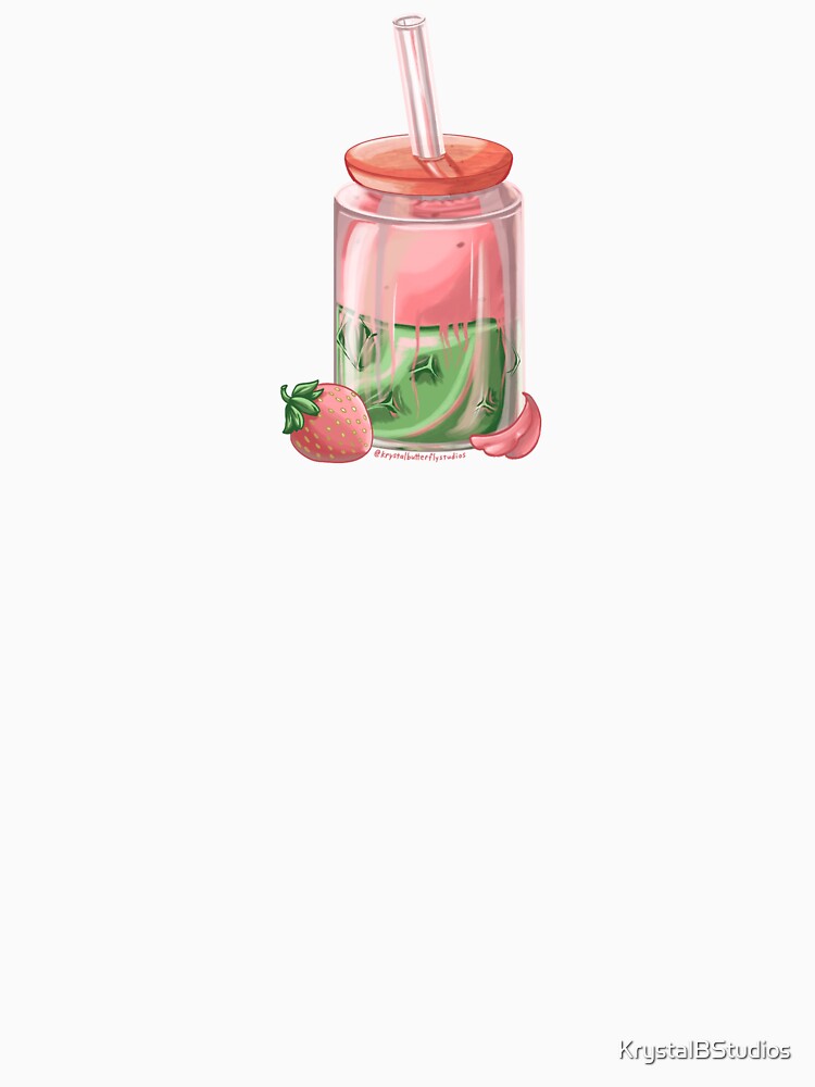 Strawberry Cold Foam Matcha by KrystalBStudios