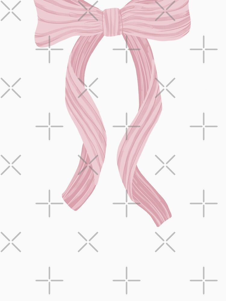 Pink watercolour bow by Courtney Nicholls