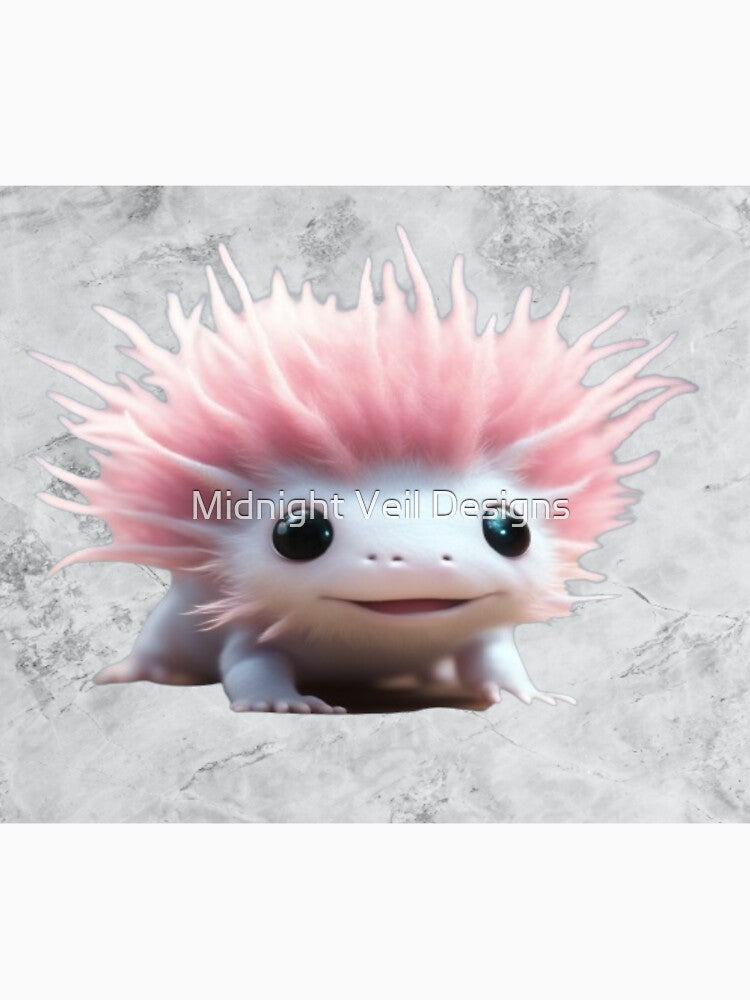 A Cute Axolotl (Background 8) by Midnight Veil Designs