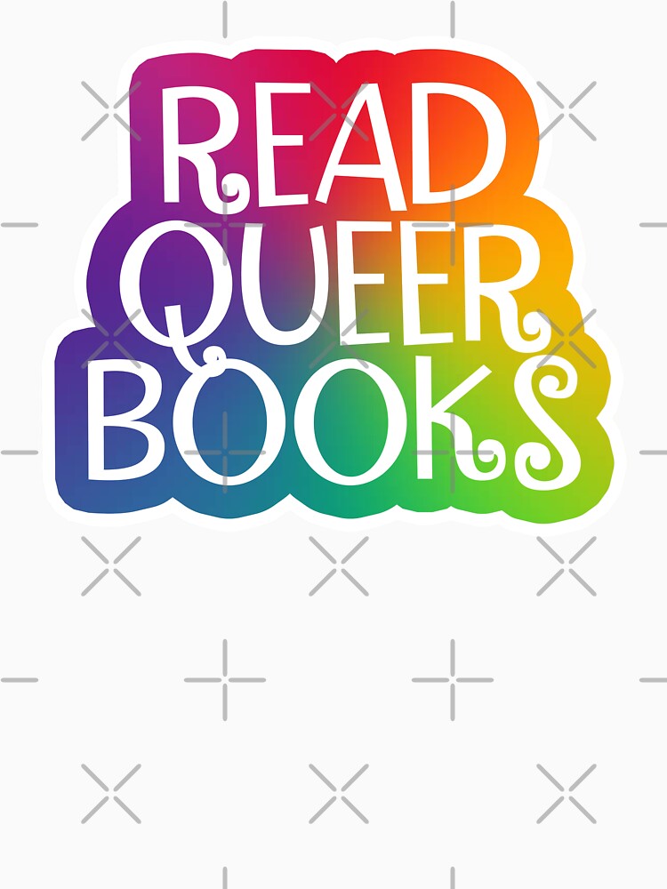 Read Queer Books Sticker Black by baranskini