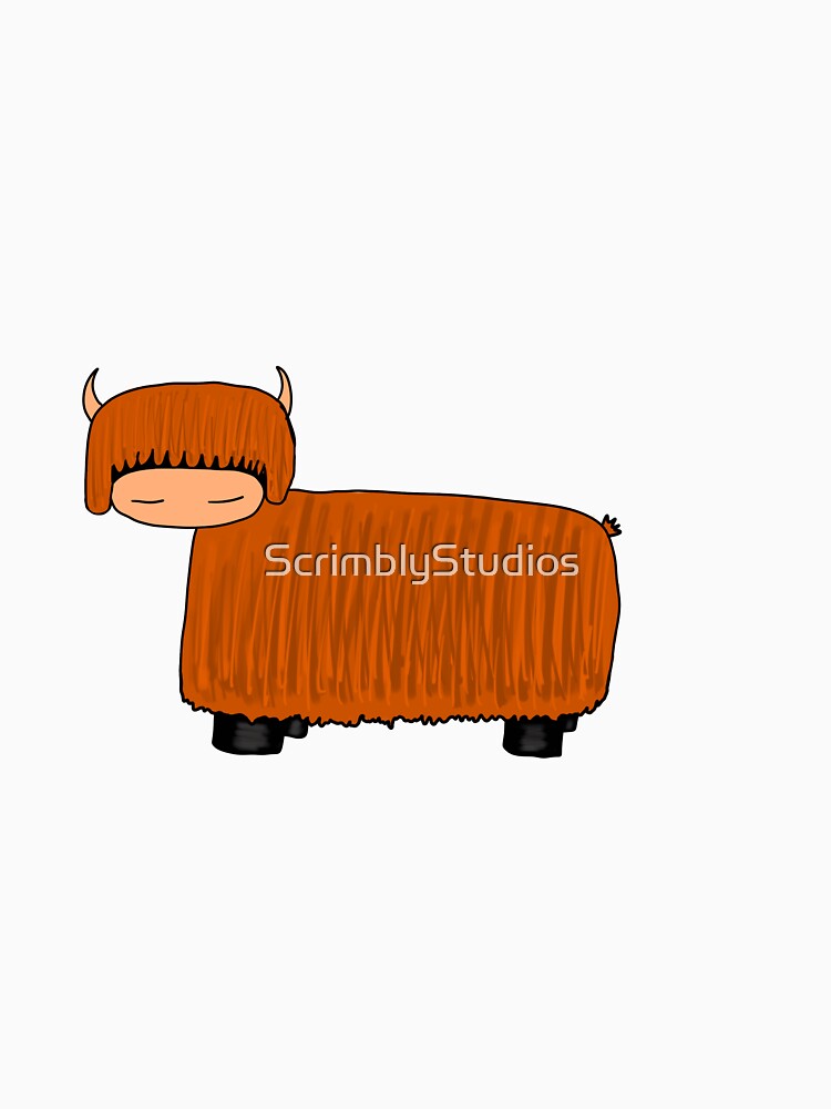 Highland cow by ScrimblyStudios